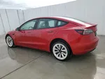 2022 Tesla Model 3  Red vin: 5YJ3E1EA4NF370771