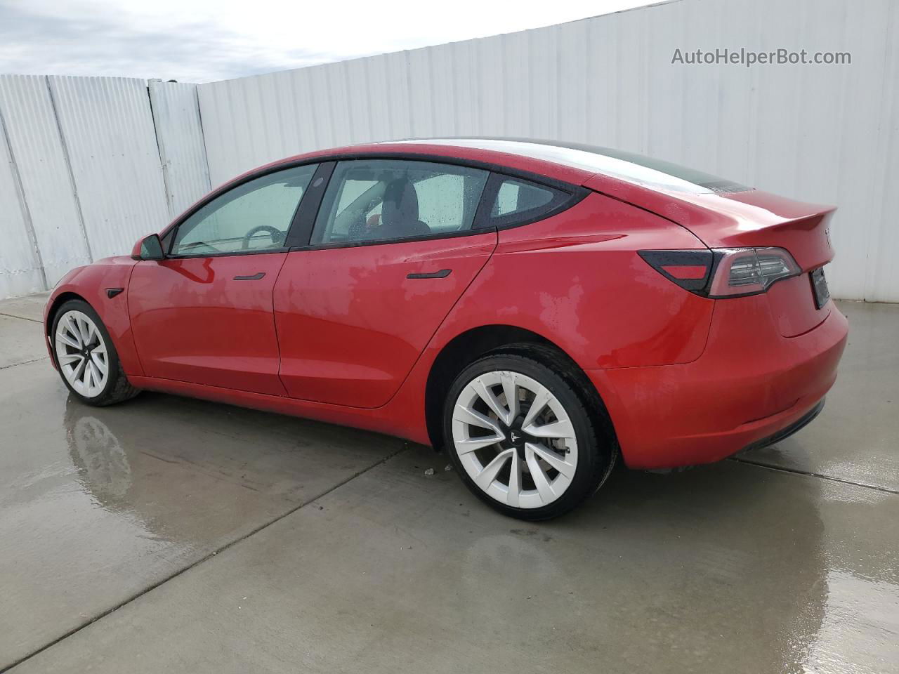 2022 Tesla Model 3  Red vin: 5YJ3E1EA4NF370771