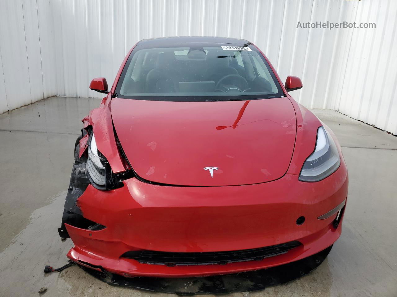 2022 Tesla Model 3  Red vin: 5YJ3E1EA4NF370771