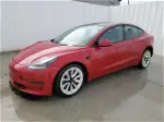 2022 Tesla Model 3  Red vin: 5YJ3E1EA4NF370771