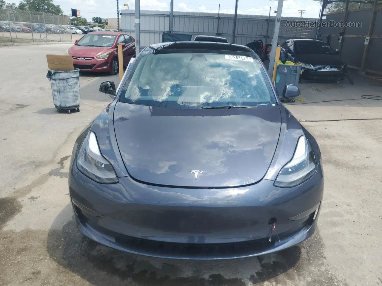 2022 Tesla Model 3  Серый vin: 5YJ3E1EA4NF371225