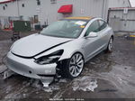 2018 Tesla Model 3 Long Range/mid Range Silver vin: 5YJ3E1EA5JF015344