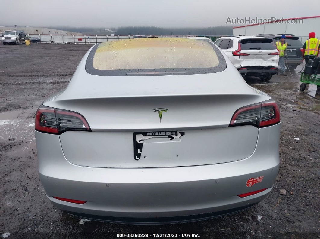 2018 Tesla Model 3 Long Range/mid Range Silver vin: 5YJ3E1EA5JF015344