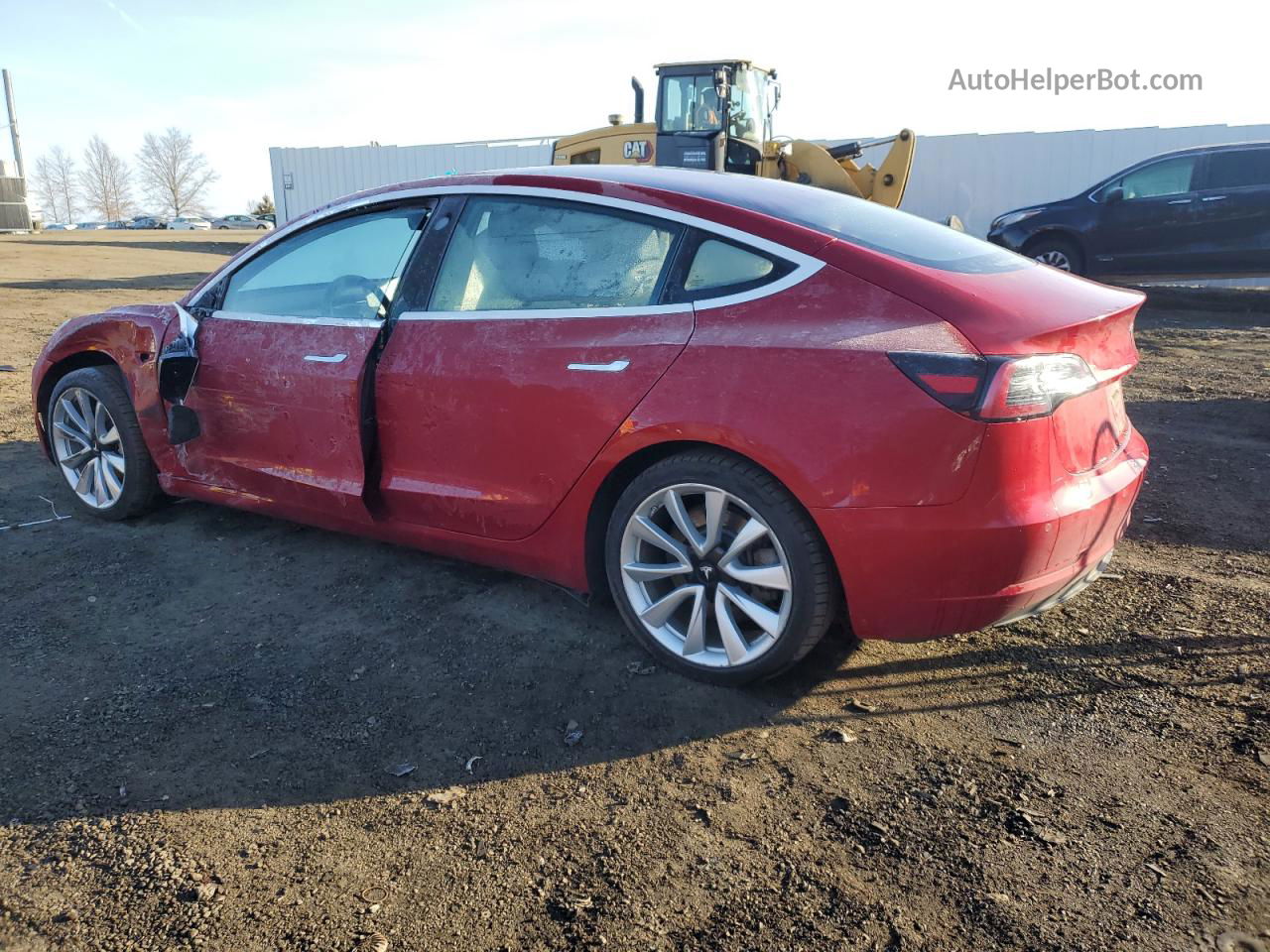 2018 Tesla Model 3  Red vin: 5YJ3E1EA5JF024660