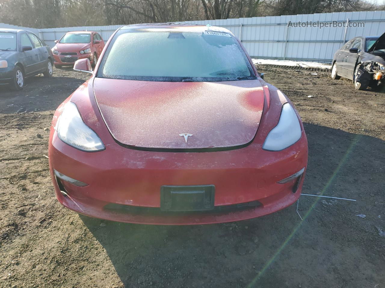 2018 Tesla Model 3  Red vin: 5YJ3E1EA5JF024660