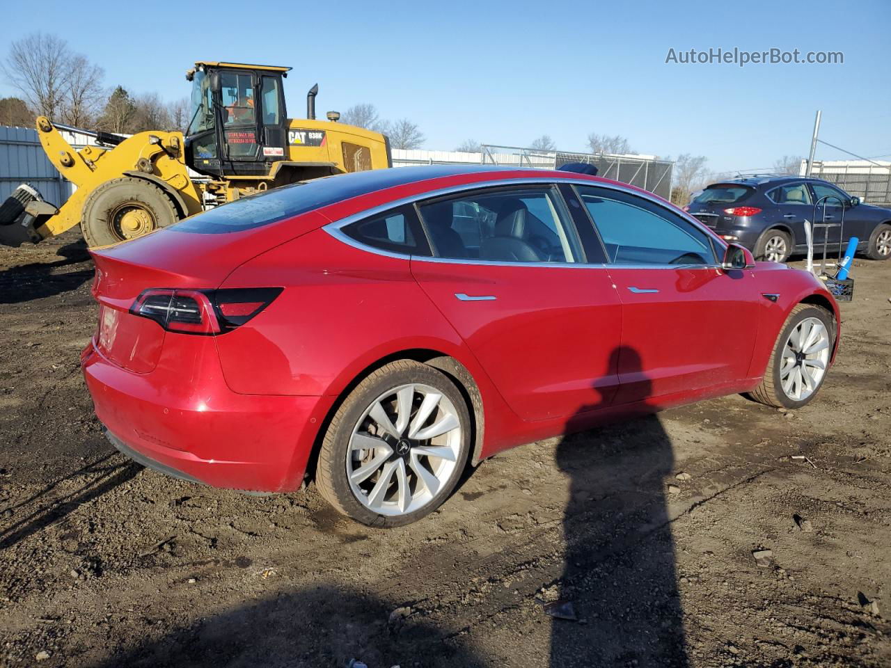 2018 Tesla Model 3  Красный vin: 5YJ3E1EA5JF024660