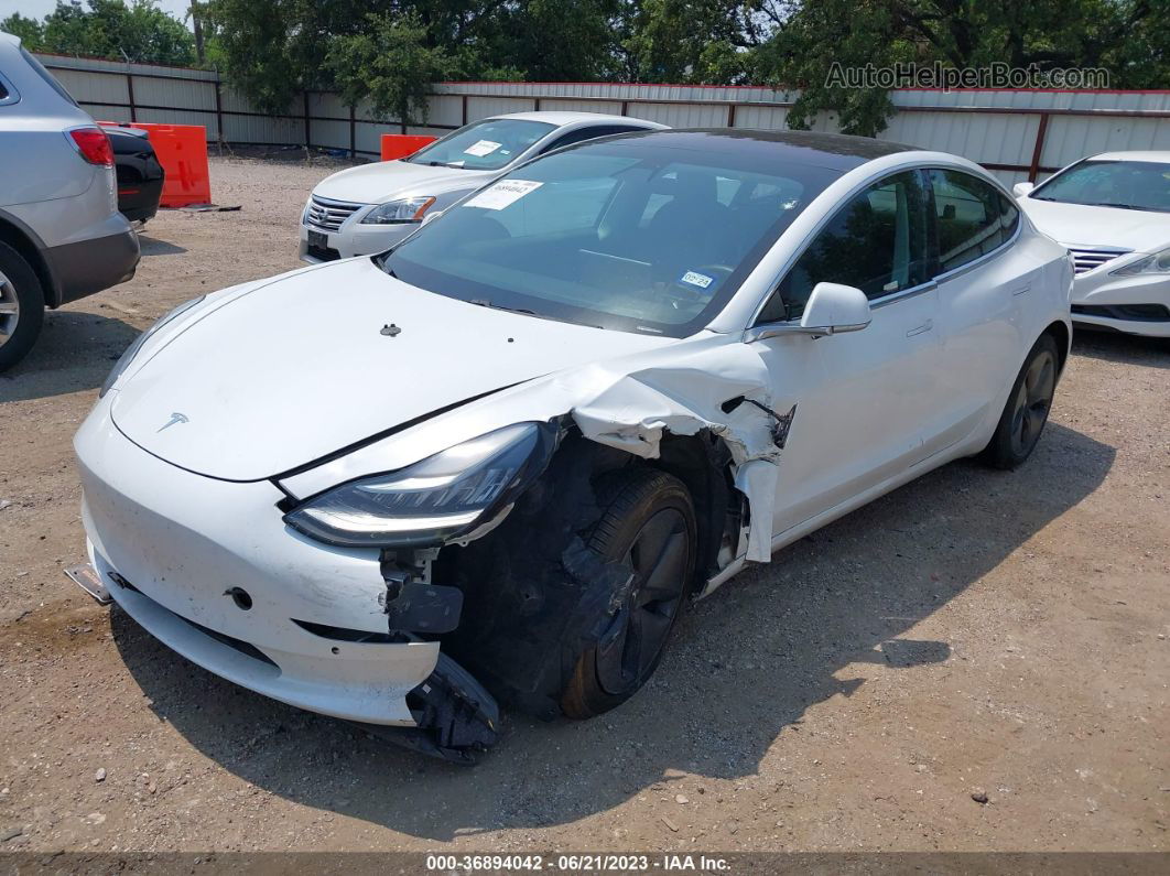 2018 Tesla Model 3 Range Battery White vin: 5YJ3E1EA5JF030331