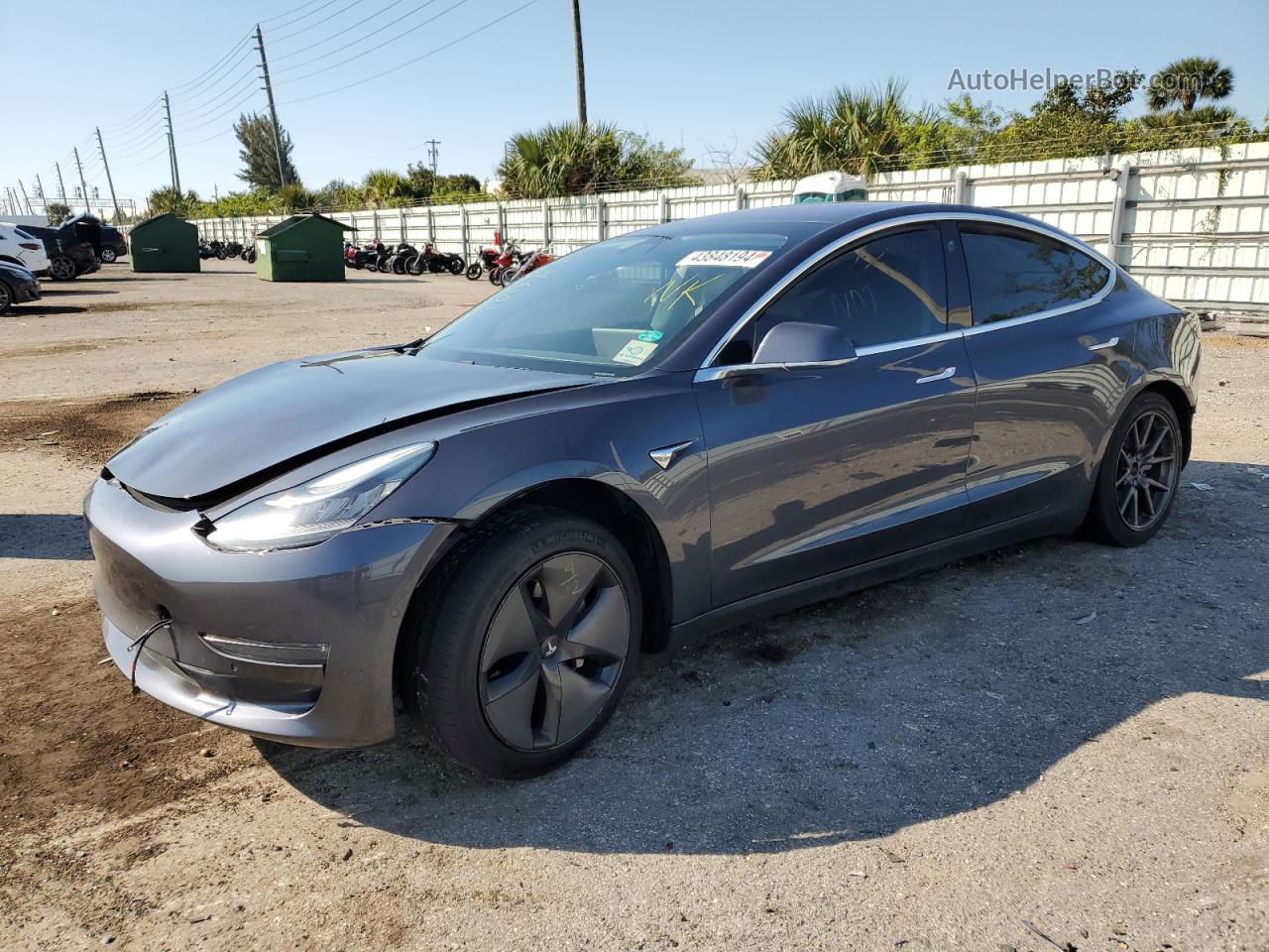 2018 Tesla Model 3  Gray vin: 5YJ3E1EA5JF034573