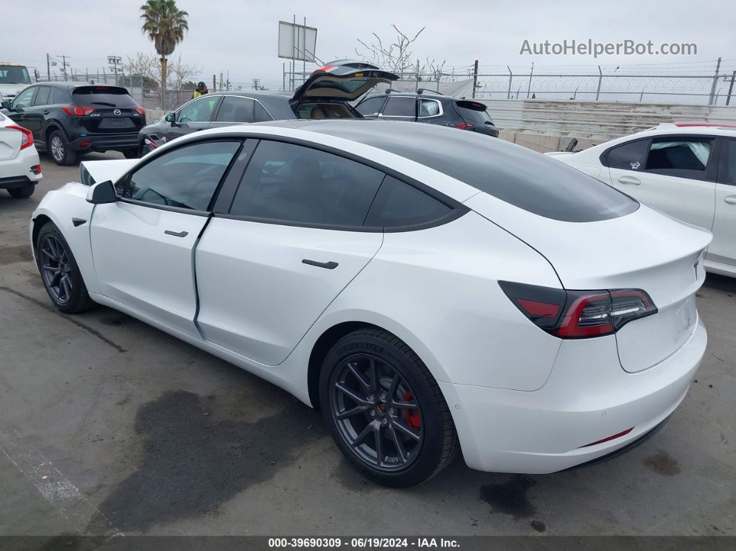 2018 Tesla Model 3 Long Range/mid Range White vin: 5YJ3E1EA5JF044343