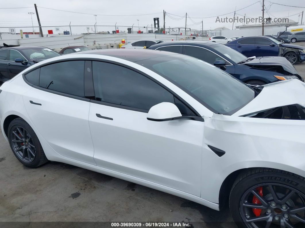 2018 Tesla Model 3 Long Range/mid Range White vin: 5YJ3E1EA5JF044343