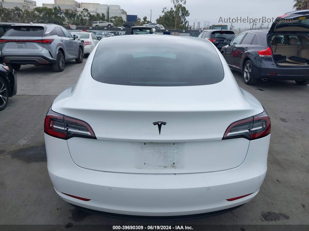 2018 Tesla Model 3 Long Range/mid Range White vin: 5YJ3E1EA5JF044343