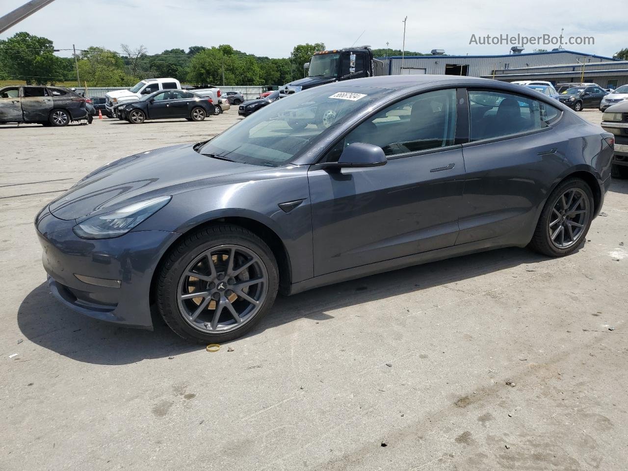 2018 Tesla Model 3  Gray vin: 5YJ3E1EA5JF049378