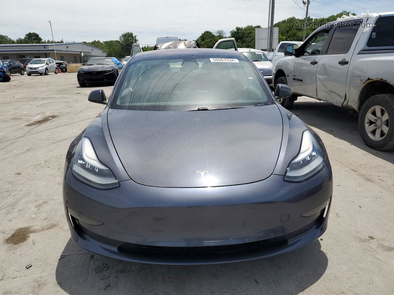 2018 Tesla Model 3  Gray vin: 5YJ3E1EA5JF049378