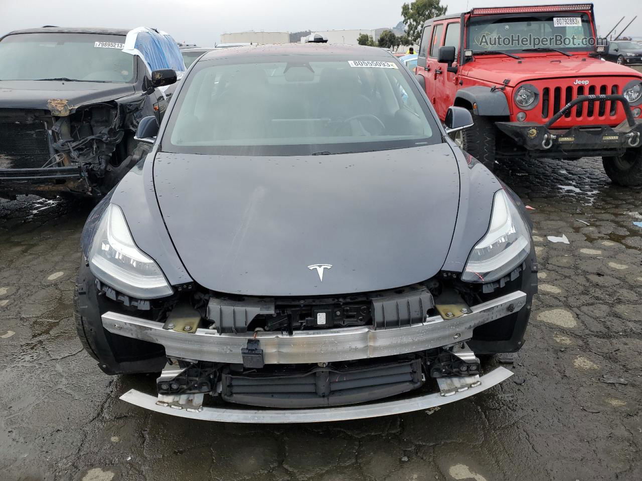 2018 Tesla Model 3  Gray vin: 5YJ3E1EA5JF050529