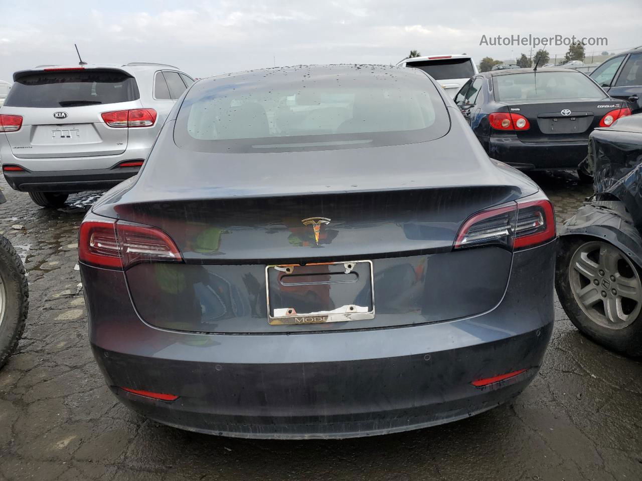 2018 Tesla Model 3  Серый vin: 5YJ3E1EA5JF050529