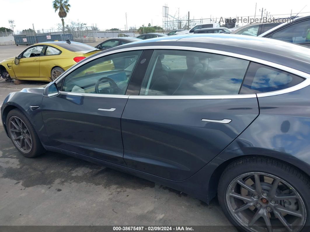 2018 Tesla Model 3 Long Range/mid Range Gray vin: 5YJ3E1EA5JF056749