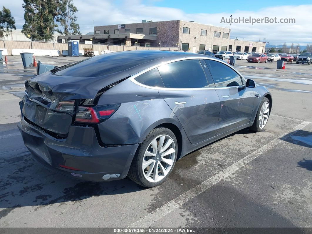 2018 Tesla Model 3 Long Range/mid Range Gray vin: 5YJ3E1EA5JF059585