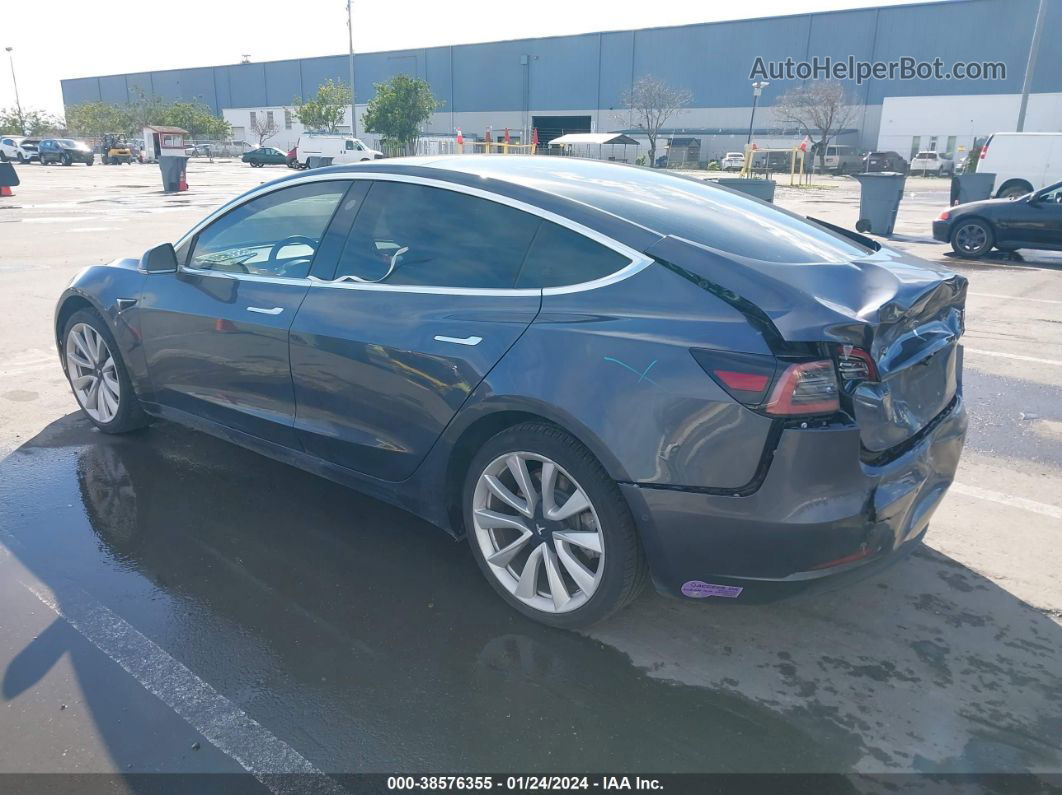 2018 Tesla Model 3 Long Range/mid Range Gray vin: 5YJ3E1EA5JF059585