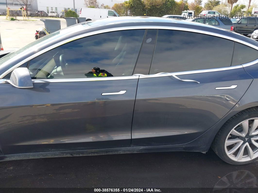 2018 Tesla Model 3 Long Range/mid Range Gray vin: 5YJ3E1EA5JF059585