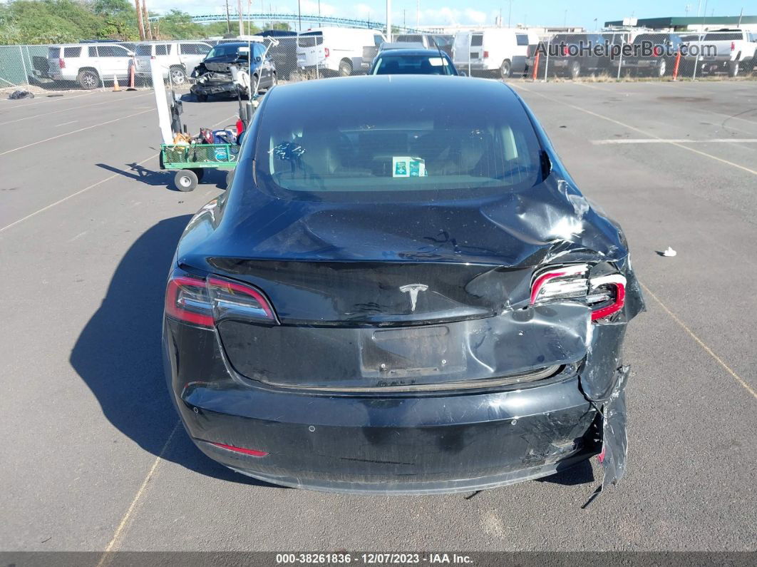 2018 Tesla Model 3 Mid Range/long Range Black vin: 5YJ3E1EA5JF152252