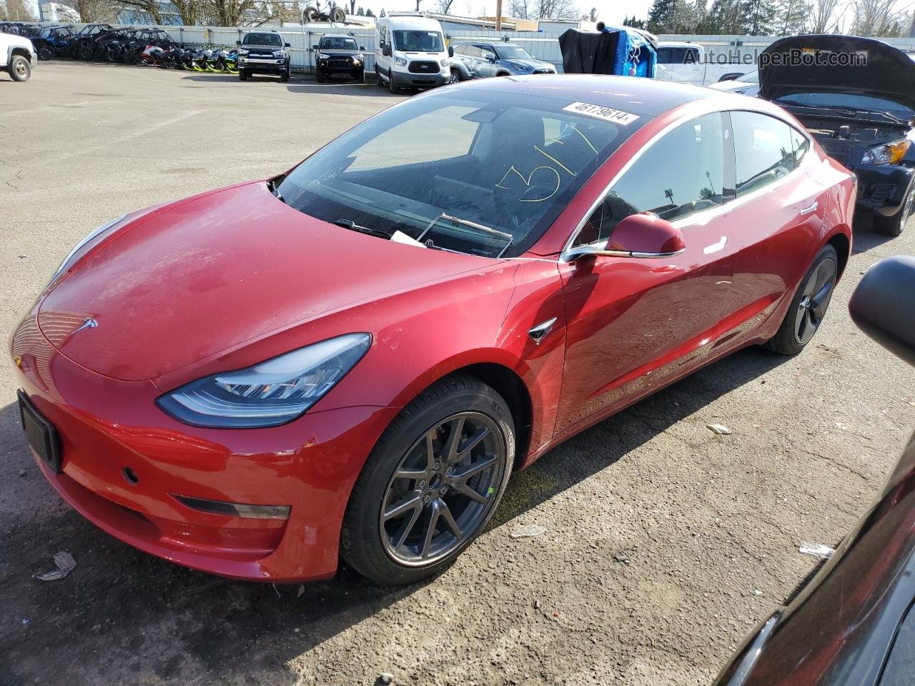 2018 Tesla Model 3  Red vin: 5YJ3E1EA5JF159587