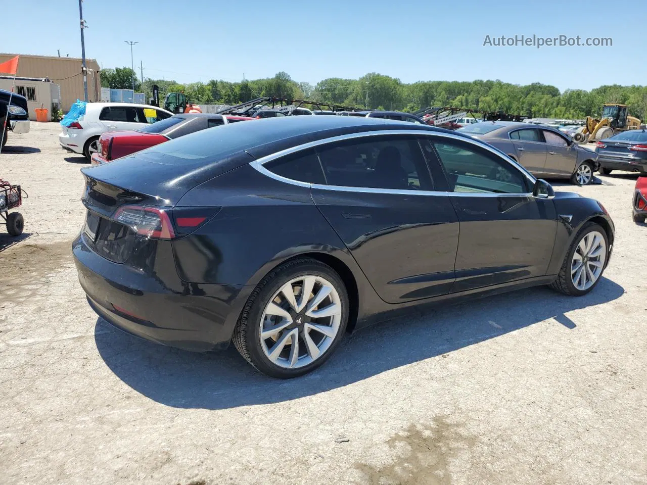 2019 Tesla Model 3  Черный vin: 5YJ3E1EA5KF192946