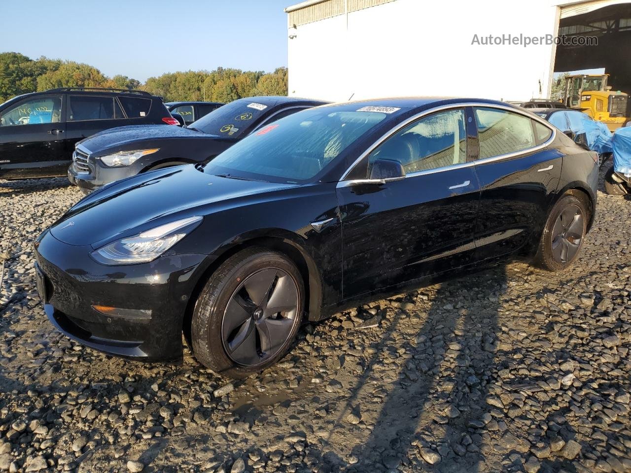 2019 Tesla Model 3  Черный vin: 5YJ3E1EA5KF296868