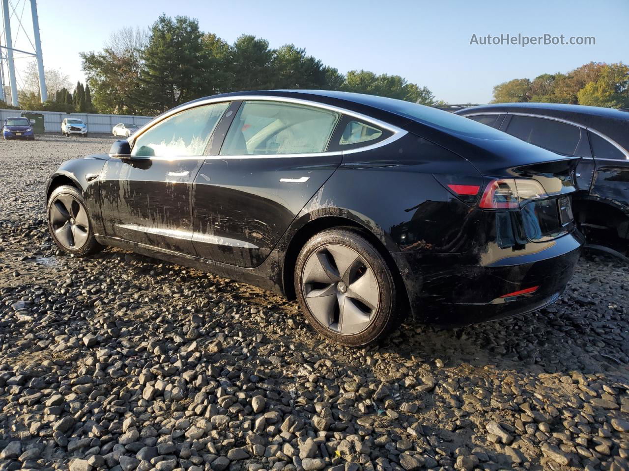 2019 Tesla Model 3  Black vin: 5YJ3E1EA5KF296868