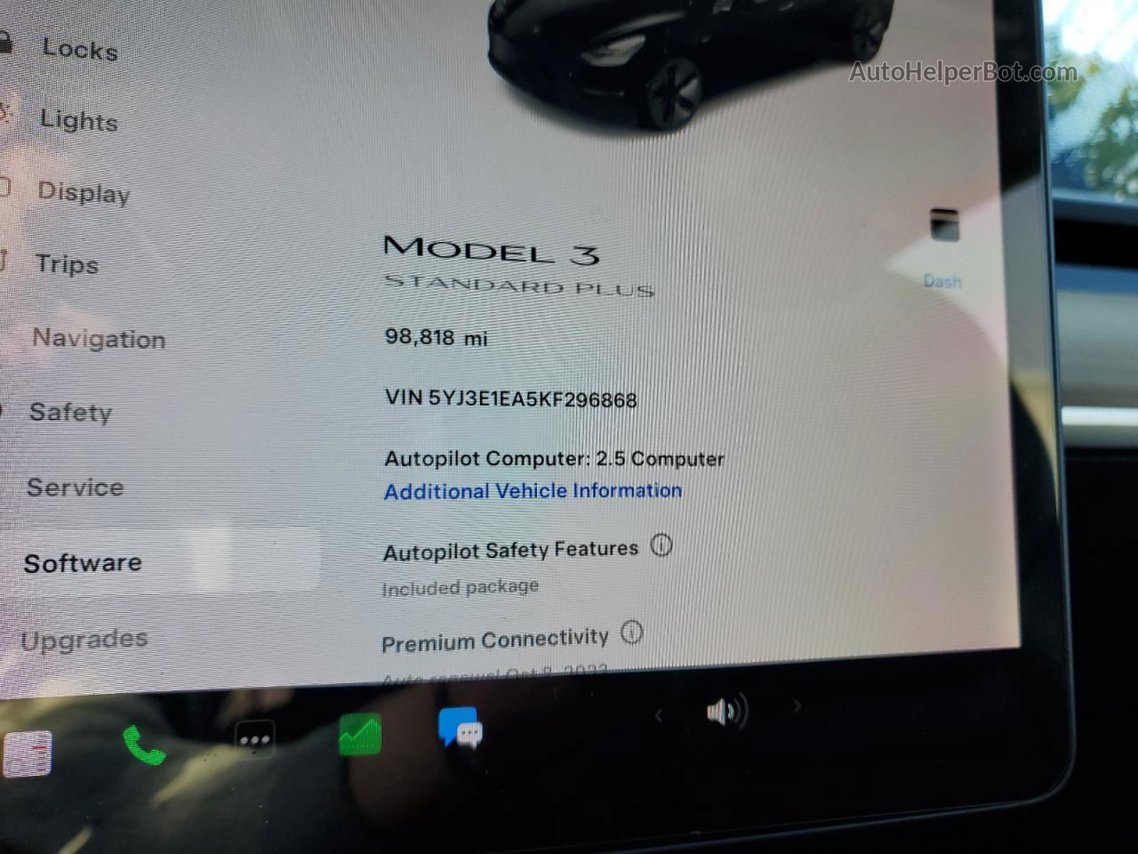 2019 Tesla Model 3  Black vin: 5YJ3E1EA5KF296868