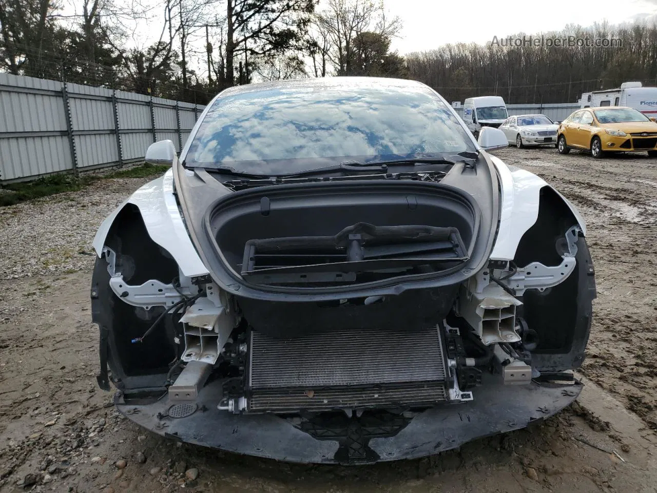 2019 Tesla Model 3  White vin: 5YJ3E1EA5KF301387