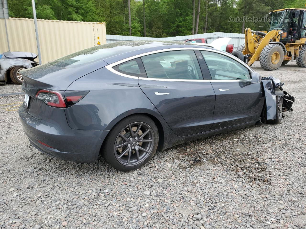 2019 Tesla Model 3  Синий vin: 5YJ3E1EA5KF308341