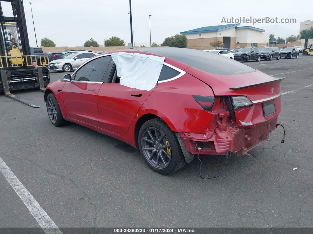 2019 Tesla Model 3 Long Range/mid Range/standard Range/standard Range Plus Red vin: 5YJ3E1EA5KF312261