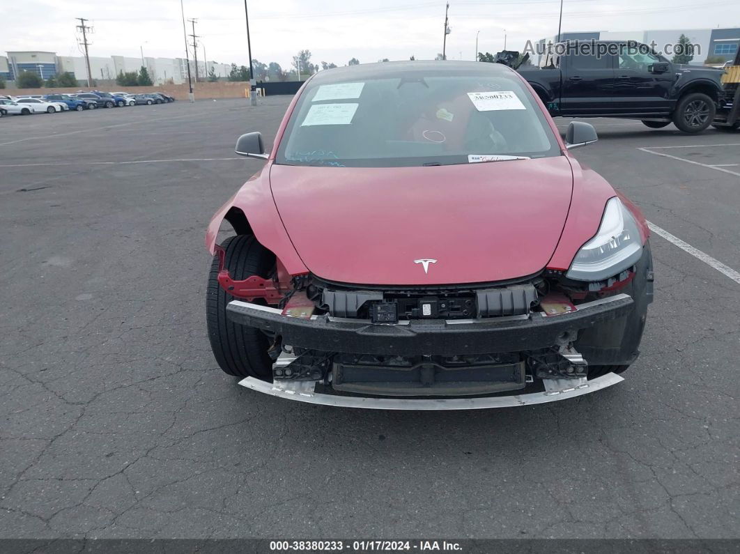 2019 Tesla Model 3 Long Range/mid Range/standard Range/standard Range Plus Red vin: 5YJ3E1EA5KF312261