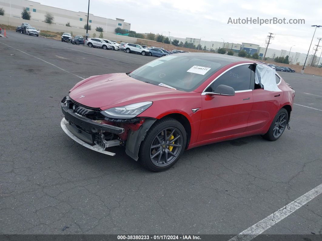 2019 Tesla Model 3 Long Range/mid Range/standard Range/standard Range Plus Red vin: 5YJ3E1EA5KF312261