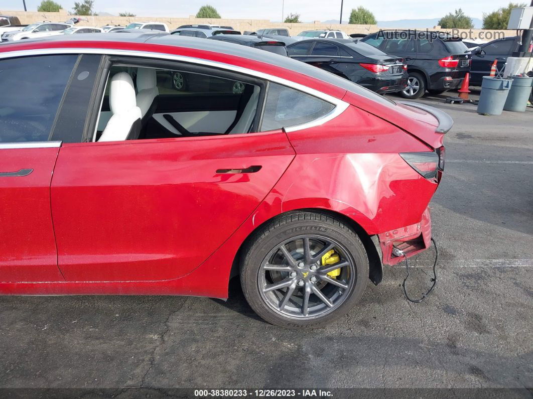 2019 Tesla Model 3 Long Range/mid Range/standard Range/standard Range Plus Red vin: 5YJ3E1EA5KF312261