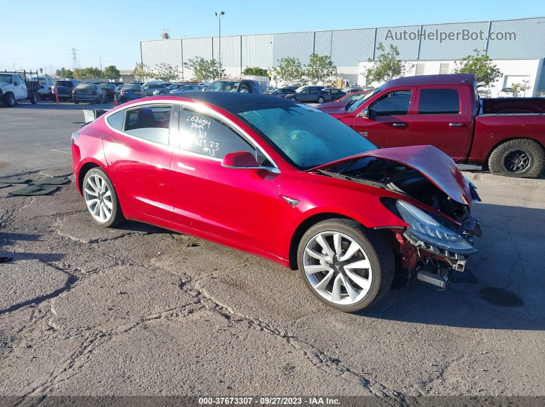 2019 Tesla Model 3 Range Red vin: 5YJ3E1EA5KF314530