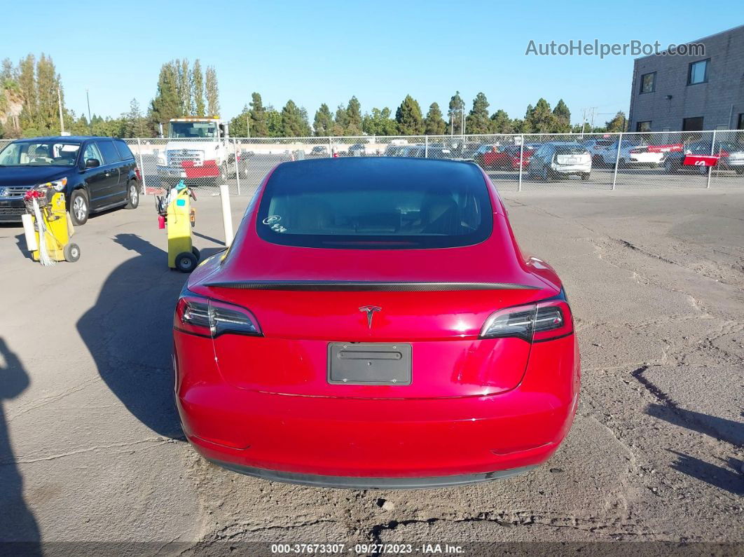 2019 Tesla Model 3 Range Red vin: 5YJ3E1EA5KF314530