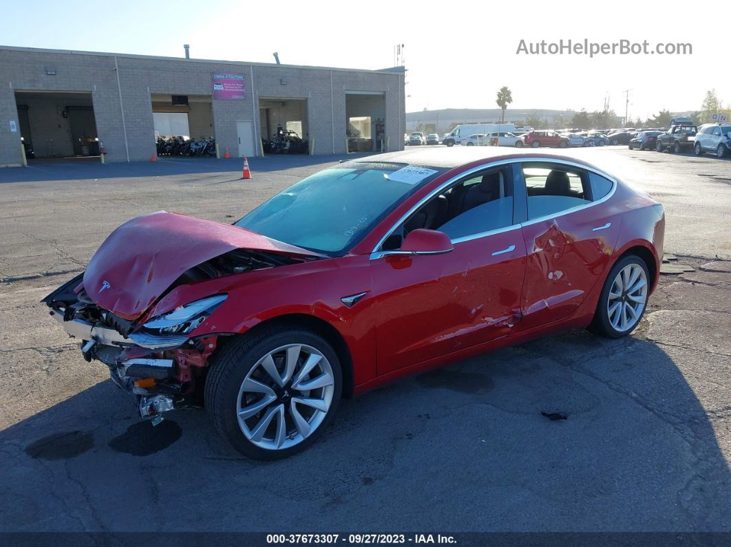 2019 Tesla Model 3 Range Red vin: 5YJ3E1EA5KF314530