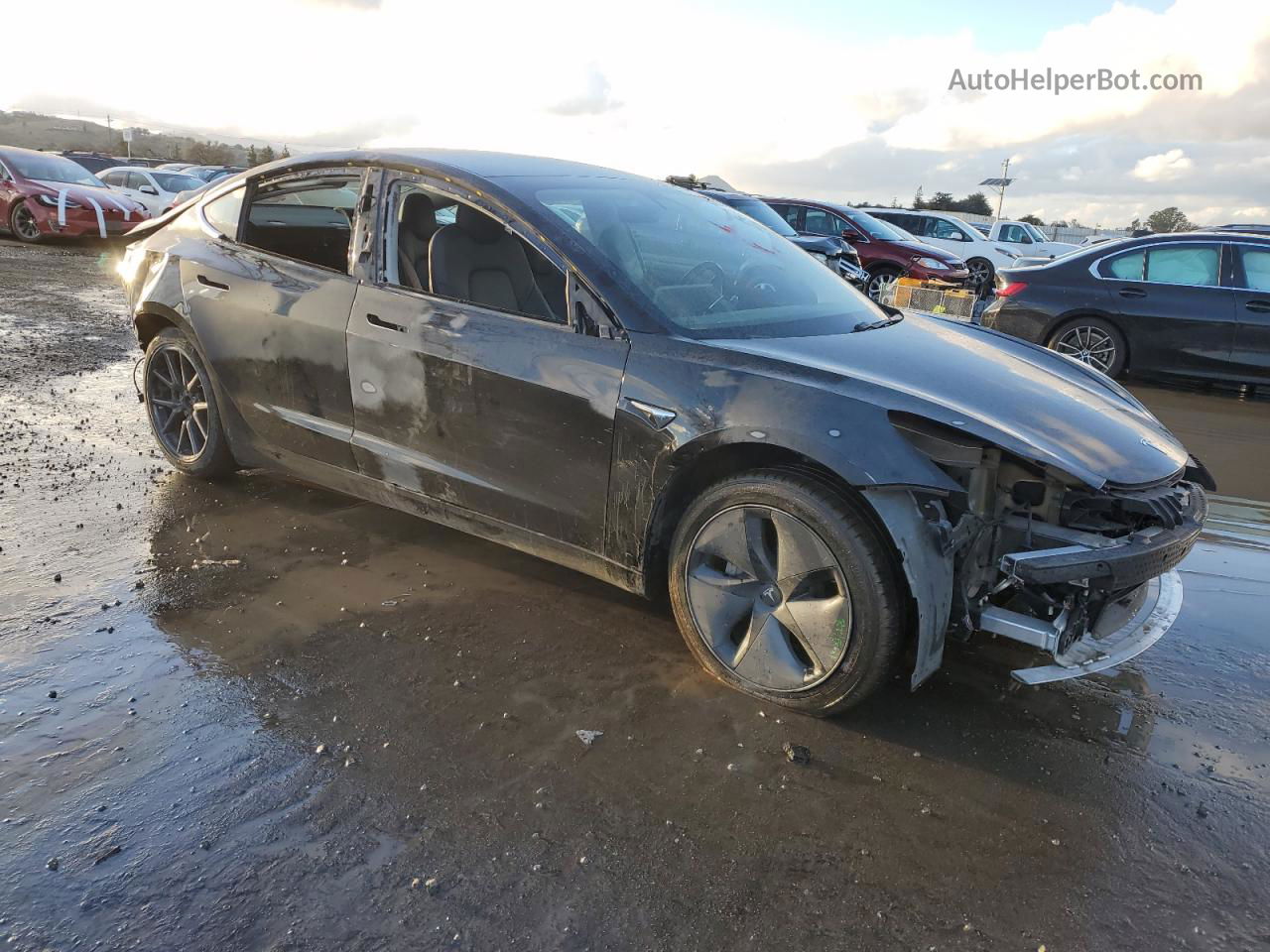 2019 Tesla Model 3  Black vin: 5YJ3E1EA5KF397909