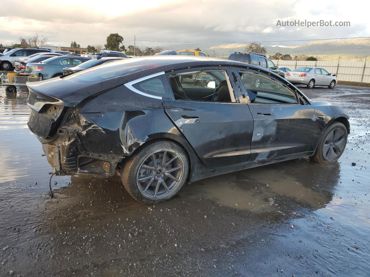 2019 Tesla Model 3  Black vin: 5YJ3E1EA5KF397909