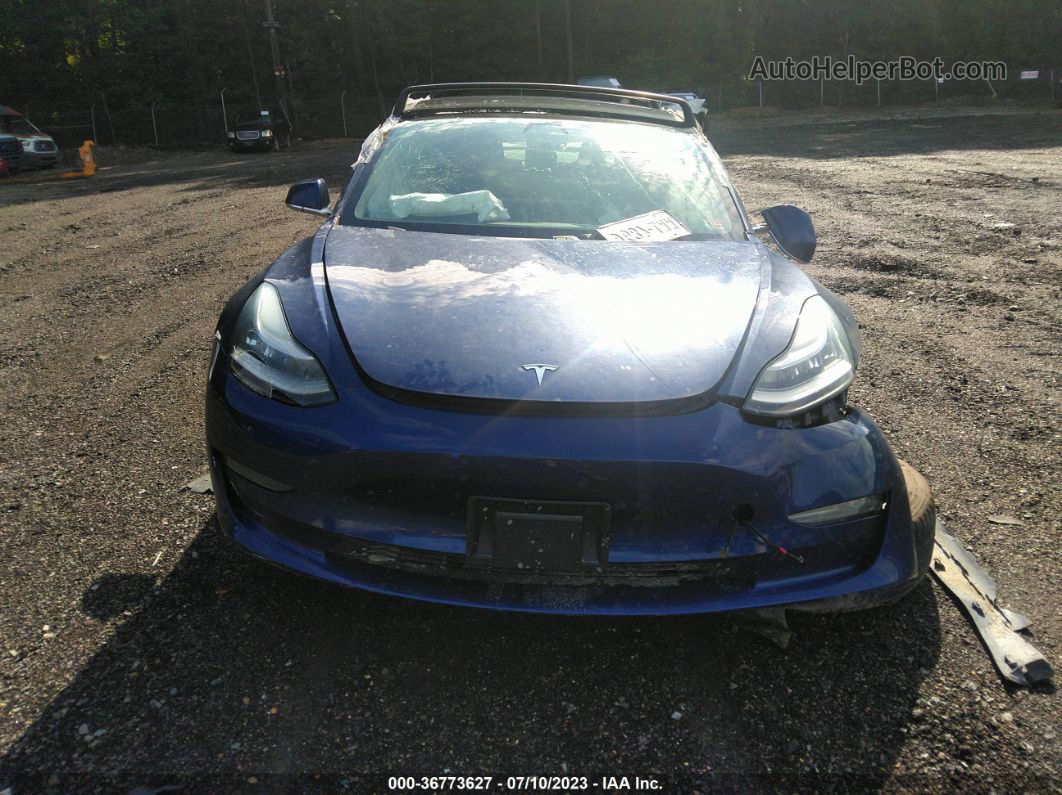 2019 Tesla Model 3 Range Blue vin: 5YJ3E1EA5KF400923