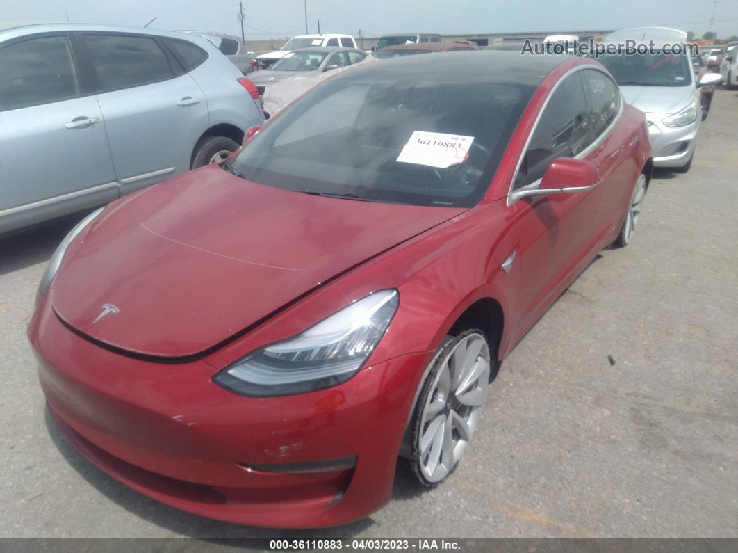 2019 Tesla Model 3 Range Красный vin: 5YJ3E1EA5KF402087