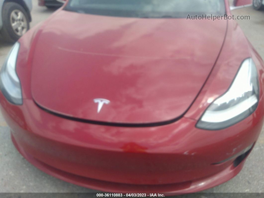 2019 Tesla Model 3 Range Красный vin: 5YJ3E1EA5KF402087