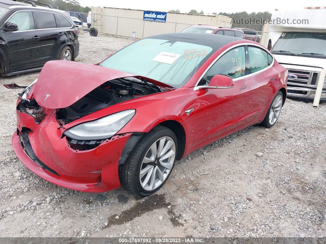 2019 Tesla Model 3 Range Red vin: 5YJ3E1EA5KF428382