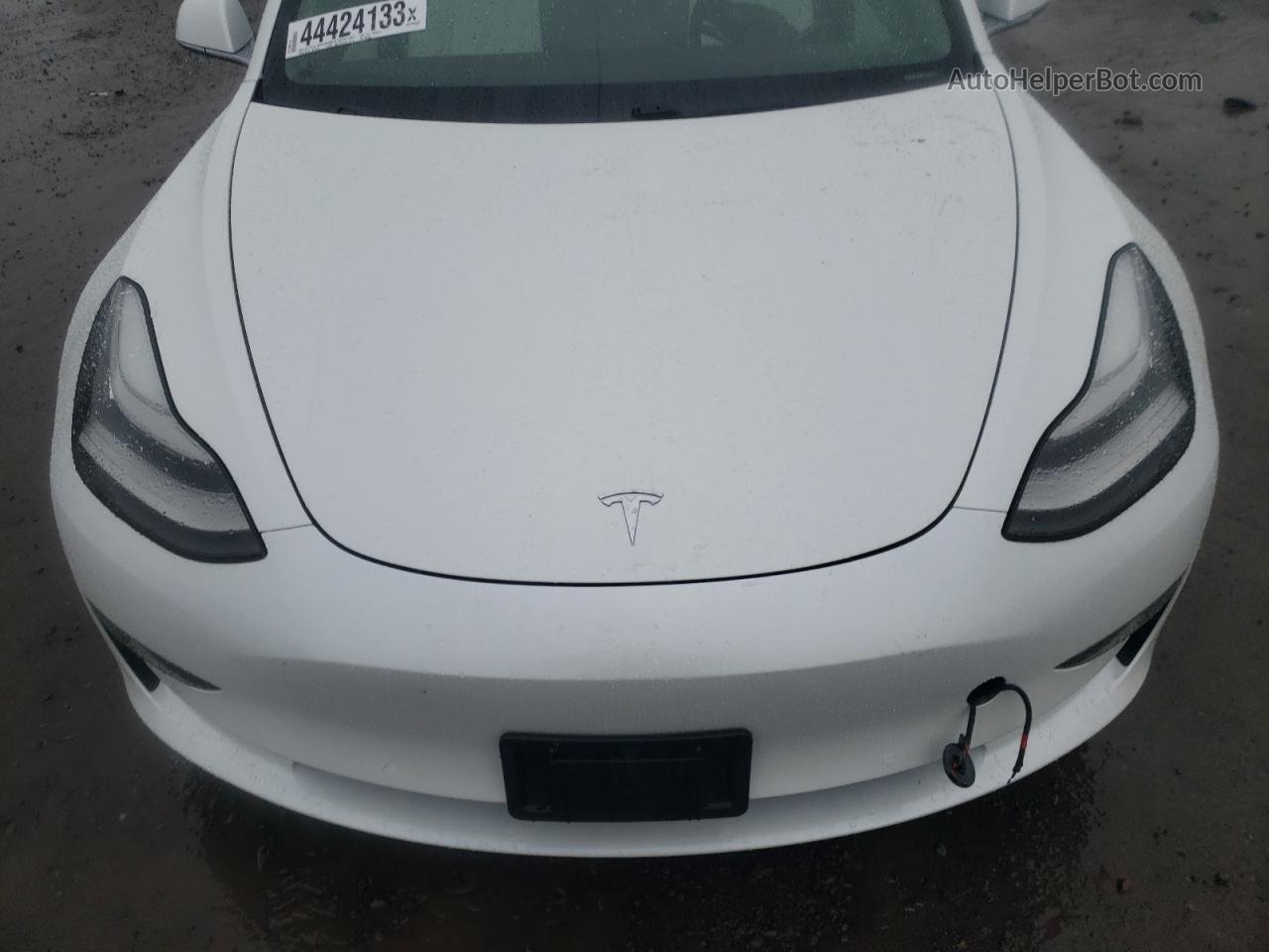 2019 Tesla Model 3  White vin: 5YJ3E1EA5KF486623