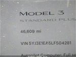 2020 Tesla Model 3 Standard Range Black vin: 5YJ3E1EA5LF504281