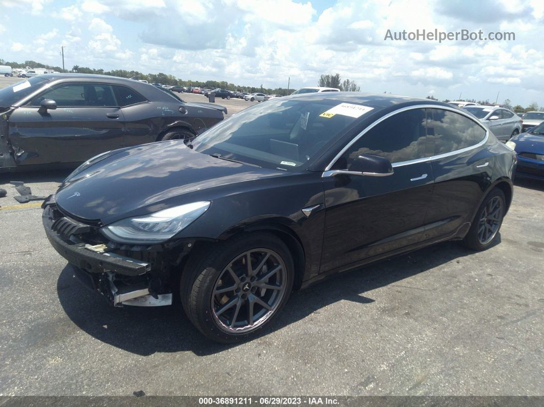 2020 Tesla Model 3 Standard Range Black vin: 5YJ3E1EA5LF504281