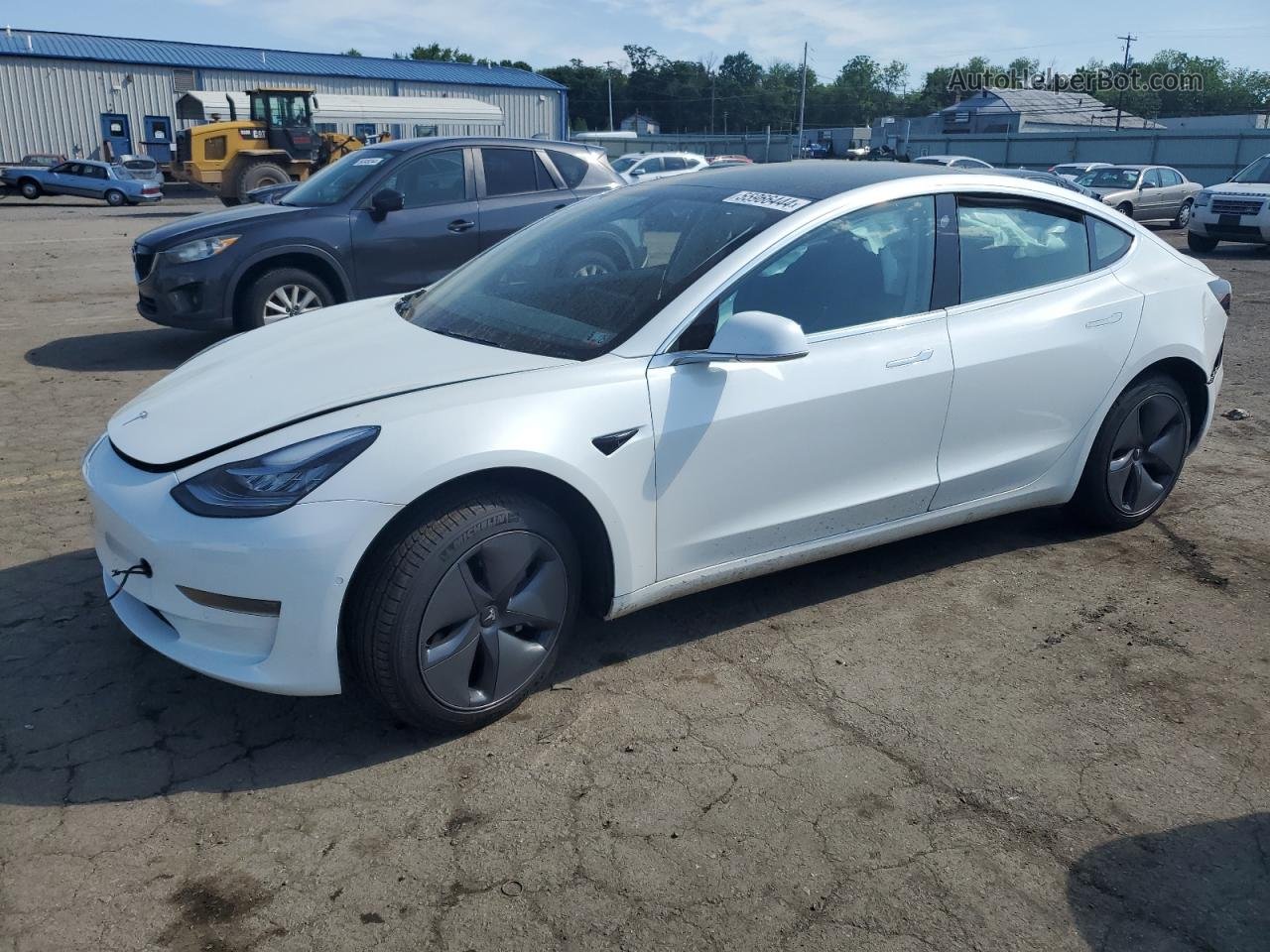 2020 Tesla Model 3  White vin: 5YJ3E1EA5LF590465
