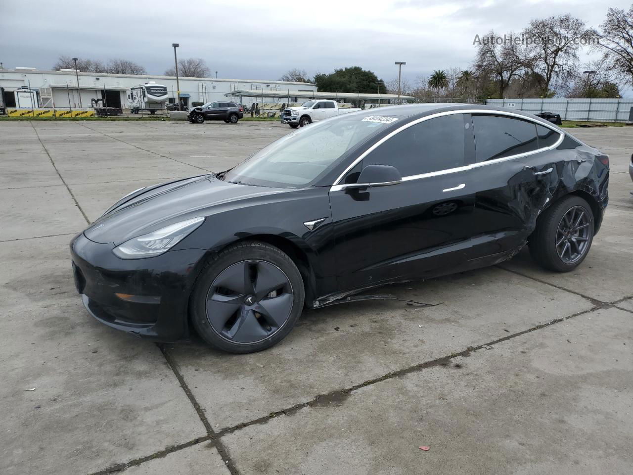 2020 Tesla Model 3  Black vin: 5YJ3E1EA5LF606308