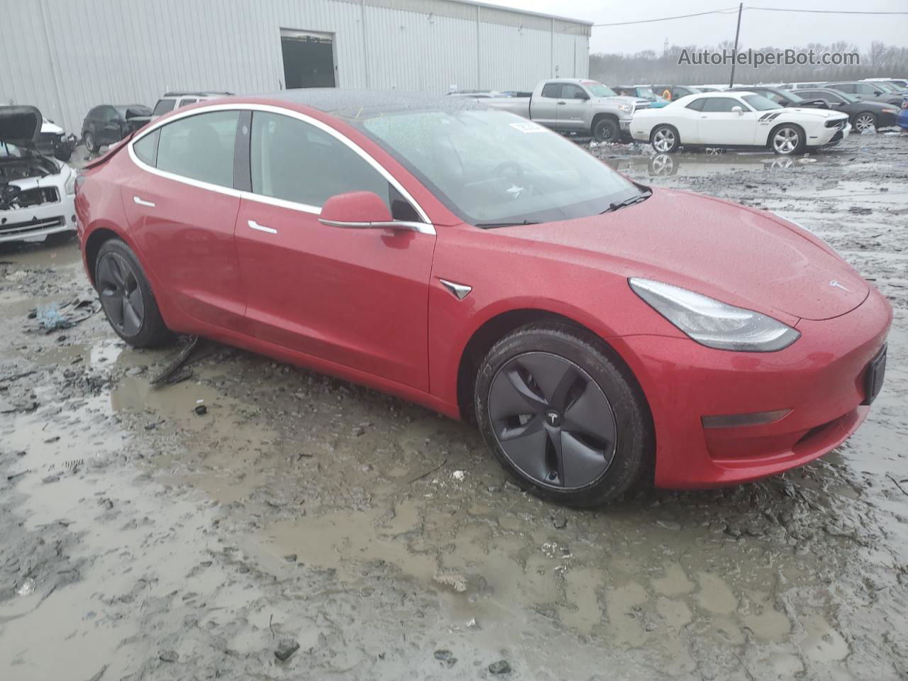 2020 Tesla Model 3  Red vin: 5YJ3E1EA5LF606583